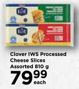 Clover IWS Processed Cheese Slices Assorted-810g Each