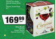 Olive Brook Carnival Classic Red Or Natural Sweet Red-5L Each
