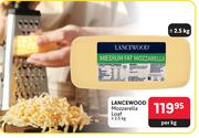 Lancewood Mozzarella Loaf-2.5Kg Per Kg