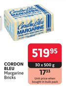Cordon Bleu Margarine Bricks-30 x 500g