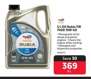 Total Energies 5L Oil Rubia TIR 7400 15W-40