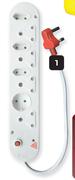 Electrix 8 Way Surge Multiplug