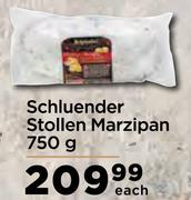 Schluender Stollen Marzipan 750g- Each
