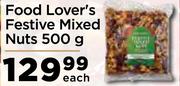 Food Lover's Festive Mixed Nuts 500g- Each