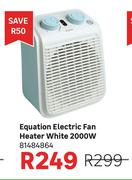Equation 2000W White Electric Fan Heater 81484864