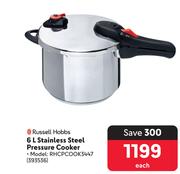 Russell Hobbs 6Ltr Stainless Steel Pressure Cooker 393536