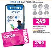 Tecno Spark 7 64GB 4G Smartphone-Each