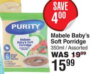 Purity Mebele Baby's Soft Porridge Assorted-350ml