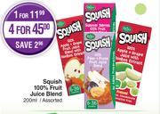 Rhodes Squish 100% Fruit Juice Blend Assorted-200ml
