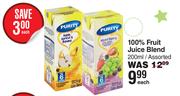 Purity 100% Fruit Juice Blend Assorted-200ml Each