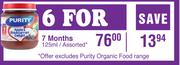 Purity Apple & Blackcurrant Delight 7 Months Assorted-For 6 x 125ml