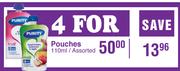 Purity Pouches Assorted-For 4 x 110ml