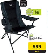 Camp Master High-Back Chair 362935-For 2