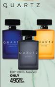 Quartz EDP Assorted-100ml Each