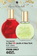Vanderbilt in Red Or Jardin A New York EDP-100ml Each
