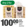 Spar Bakery Rusks Assorted-For 2 x 400g