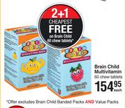 Brain Child Multivitamin-60 Chew Tablets Each