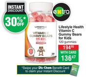 Lifestyle Health Vitamin C Gummy Bears For Kids-120 Gummies