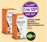 Lifestyle Health Emulsion Multivitamin & Mineral Supplement-200ml