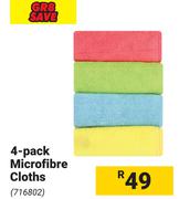 GR8 Save 4-Pack Microfibre Cloths 716802