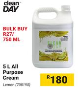 Clean Day All Purpose Cream Lemon 708190-5Ltr