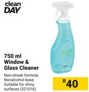 Clean Day Window & Glass Cleaner 521016-750ml