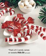 Pack Of 4 Candy Canes Of Sweets-Per Pack