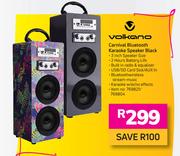Volkano Carnival Bluetooth Karaoke Speaker (Black)