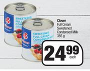 Clover Full Cream Sweetened Condensed Milk-385g Each