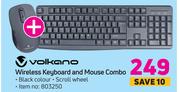 Volkano Wireless Keyboard & Mouse Combo