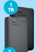 WD 1TB Elements Hard Drive WDBUZG0010BB