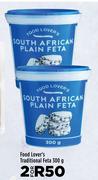 Food Lover's Traditional Feta-For 2 x 300g