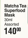 Tealology Matcha Tea Superfood Mask-30ml