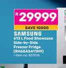 Samsung 613L Food Showcase Side-By-Side Freezer Fridge RH65A5411M9