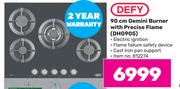 Defy 90cm Gemini Burner With Precise Flame DHG905