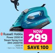 Russell Hobbs Power 2000W Steam Spray Iron RHI-2000TR