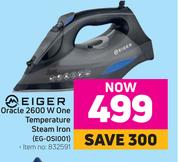 Meiger Oracle 2600W One Temperature Steam Iron EG-OSI001