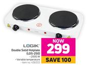 Logik Double Solid Hotplate LDS-250