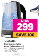  Logik Illuminating Kettle Black RSH-080470