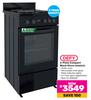 Defy 3 Plate Compact Black Stove DSS553