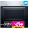 Bosch Series 2 Built In Stainless Steel Electric Oven 60 x 60cm