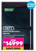 Defy Gemini Double Oven DBO768