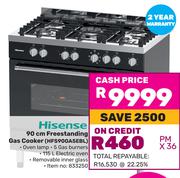 Hisense 90cm Freestanding Gas Cooker HFS90GA5EBL