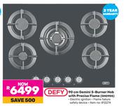 Defy 90cm Gemini 5 Burner Hob With Precise Flame DHG905