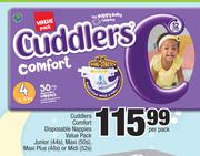 Cuddlers Comfort Disposable Nappies Value Pack-Per Pack