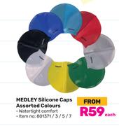 Medley Silicone Caps Assorted Colours-Each