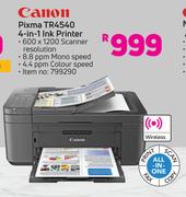 Canon Pixma TR4540 4 In 1 Ink Printer