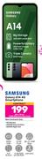 Samsung Galaxy A14 4G Smartphone-On 1.2GB Red Core More Data