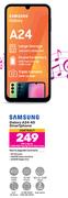 Samsung Galaxy A24 4G Smartphone-On 1.2GB Red Top Up Core More Data