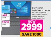 Proline Intel Ceeron Laptop